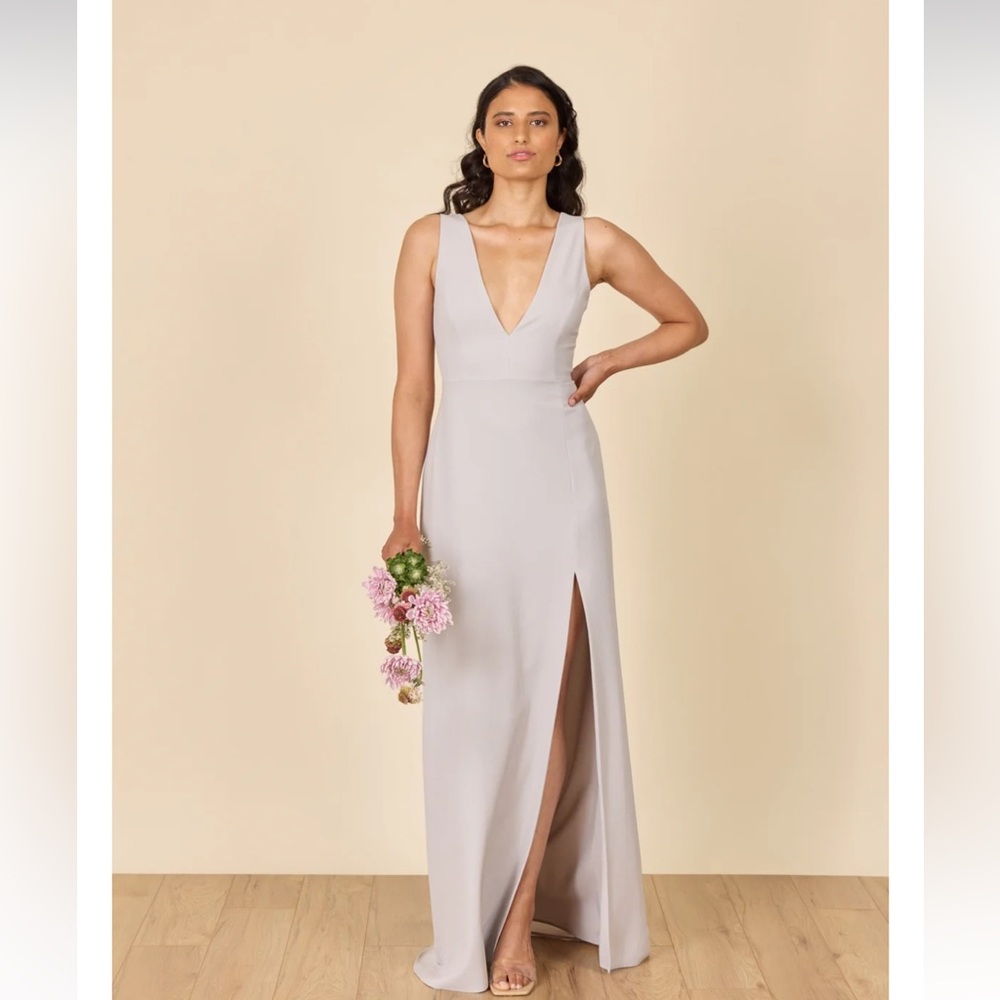 Park and Fifth Co Bridesmaid Dress- Dove Grey, Small